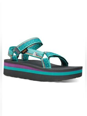 TEVA Flatform Universal Sandal Unicorn Waterfall Velcro Adventure Outdoors